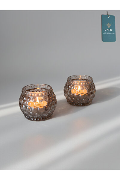 YNSK Luxury | Bubble | 2 'li Mumluk ve Tealight Mum Tutucu