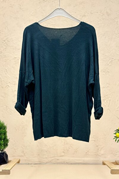 sahnemoda V-Neck Long Sleeve Imported Soft Blouse