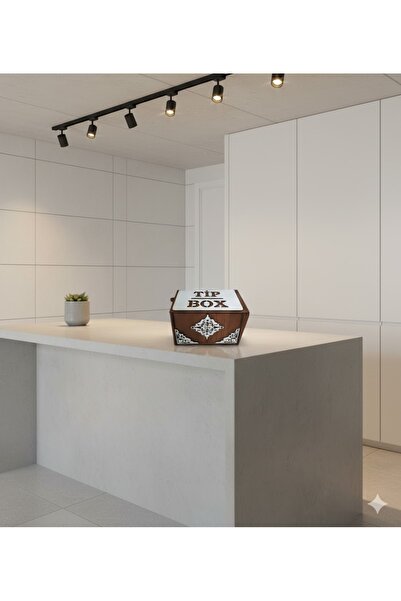 abnturk Ahşap Bahşiş Kutusu Tip Box Model, Kilitli Para Bağış Kutusu Dekorati...