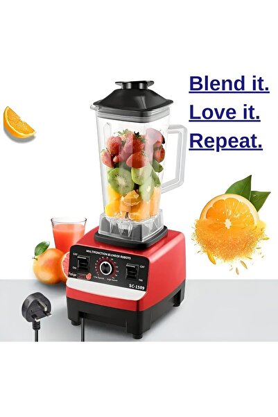 Generic Silver Criest 4500W Commercial Blender SC-1589 - 2-in-1 Juicer & Mixer