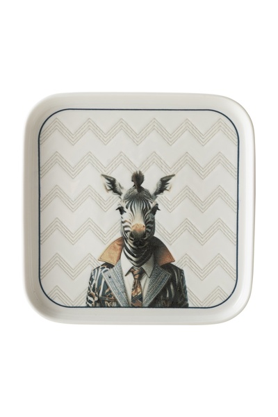 Mudo Concept ICONIC KARE TABAK 22CM-ZEBRA