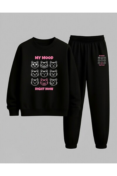 LORVEX Swea tricou - Set de trening pentru fete, cu guler tip bicicletă, MY M...