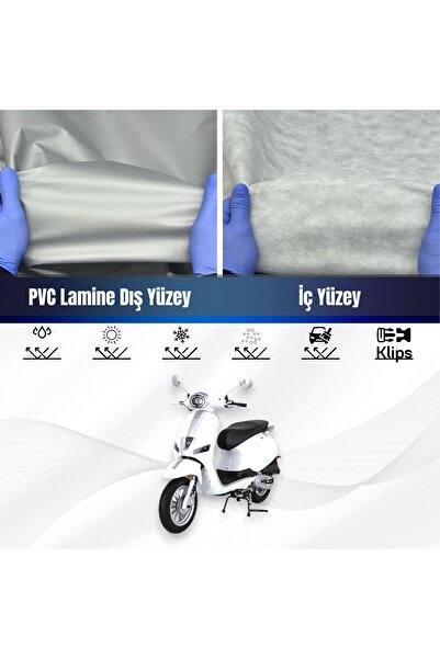 ULTRASHOP MONDİAL 50 WİNG Su Geçirmez Motosiklet Branda 4 Mevsime Uygun Motor Brandası