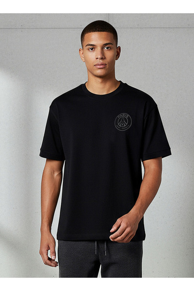 SP Characters Men Regular Fit Crew Neck Short Sleeve Paris Saint-Germain Print T-shirt