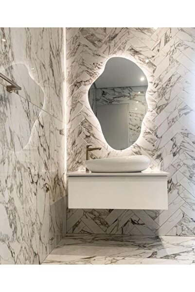 Muummirror 60 cm Ledli Banyo Aynası-Konsol Makyaj Aynası