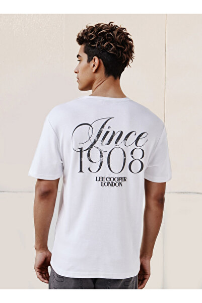 Lee Cooper Men Regular Fit Crew Neck Short Sleeves Logo Print T-shirt