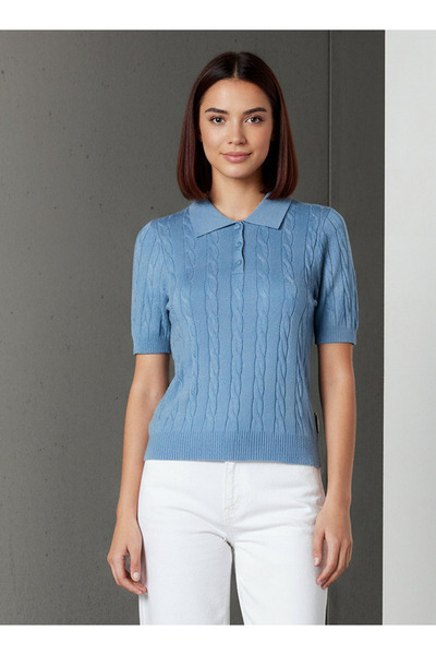 Lee Cooper تي شيرت بولو بقصّة عادية وتصميم محبوك بالكابل