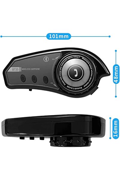 Mmctech BT35 Rgb Renkli Işıklı ve Yüksek Sesli Bluetooth Kask Intercom motosiklet Interkom Kulaklık