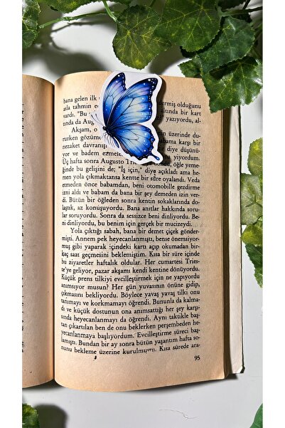 Handeto Kraft Semn de carte magnetic cu fluture, semn de carte magnetic, semn de carte cu magnet, semn de carte magnetic