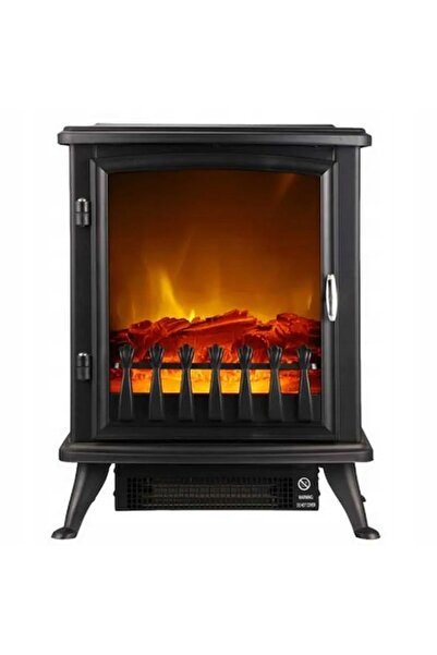 SERSIMO Electric fireplace with flame effect, 1800W, 2 stages, 42x28x51 cm, black