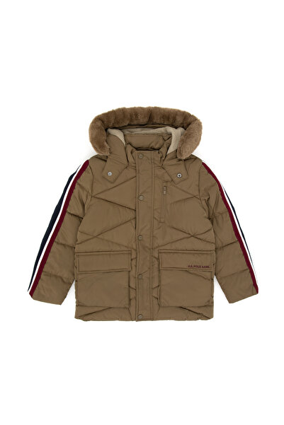 U.S. Polo Assn. Boy's Khaki Coat 50310499-Vr027