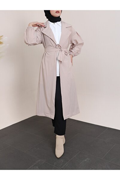 HİJABAYA Καμπαρντίνα με ελαστικό μανίκι με επένδυση με ζώνη