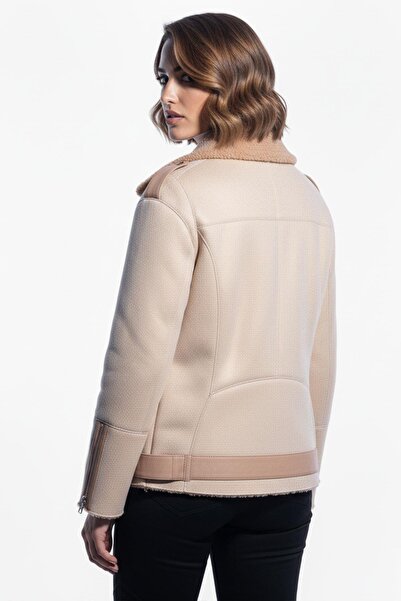 Deriderim Genuine Lambskin Leather Zippered Biker Women's Jacket