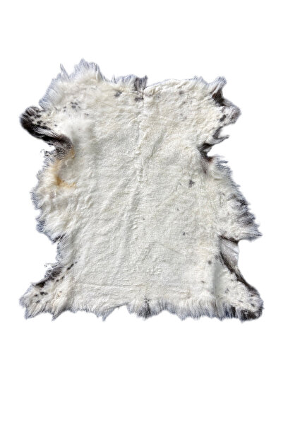 ln leather Naturel Dekoratif Boyasız Kısa Tüylü Doğal Desenli 60 x 50 cm Koyu...