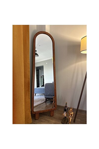 Muummirror Doğal Masif Ahşap Çerçeveli Boy Aynası 1 -180x60cm