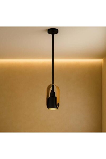 genric مصباح معلق LED واحد - أسود