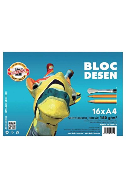 Koh-i Noor Bloc de desen A4 180g 16 coli Koh-I-Noor