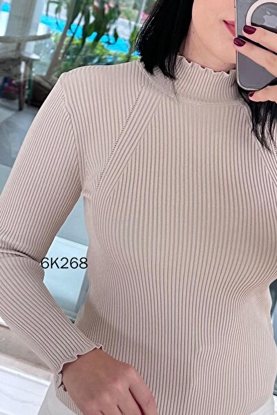 İnce Topuk Half Fisherman Knitwear Blouse 6K268