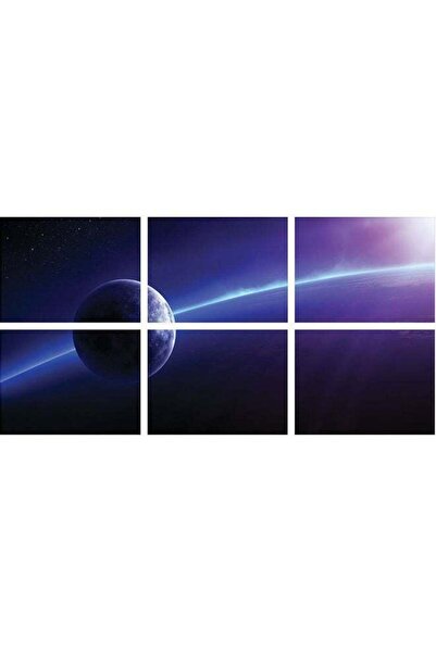 Sasb 6-piece Frameless Multicolor Wall Art Set