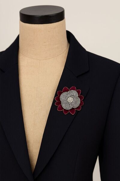 jasmina store taş detaylı organze broş