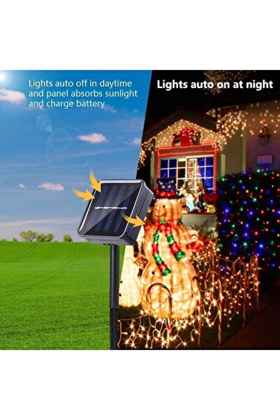 OEM NEVERMORE Solar Decorative String Lights, Outdoor, 20 m, 200 LEDs, Multicolor