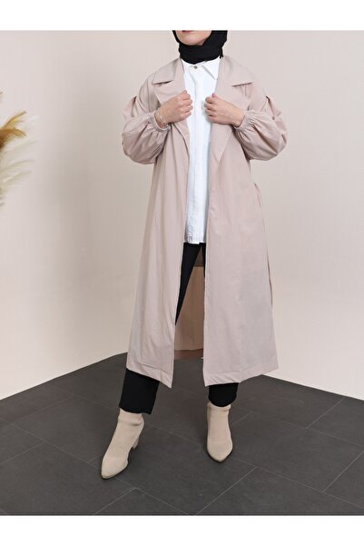 HİJABAYA Καμπαρντίνα με ελαστικό μανίκι με επένδυση με ζώνη