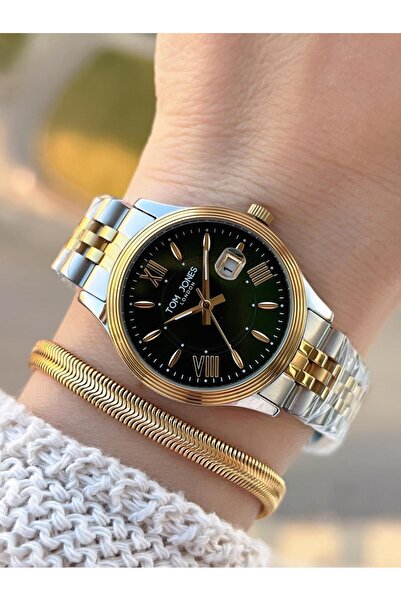 Tom Jones Steel Cord Blackening Color Does Not Throw Color 3 Atm Water Resistant Women's Wristwatch Btj.Yn10105.4