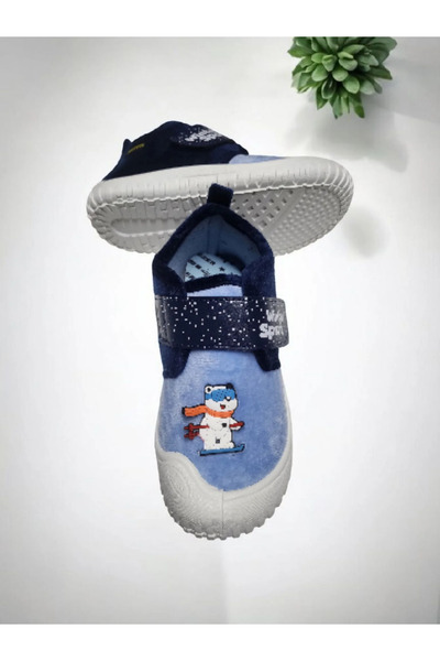 GEZER Children's Full Orthopedic Winter Sport Velcro Home Nursery Kindergarten Slippers