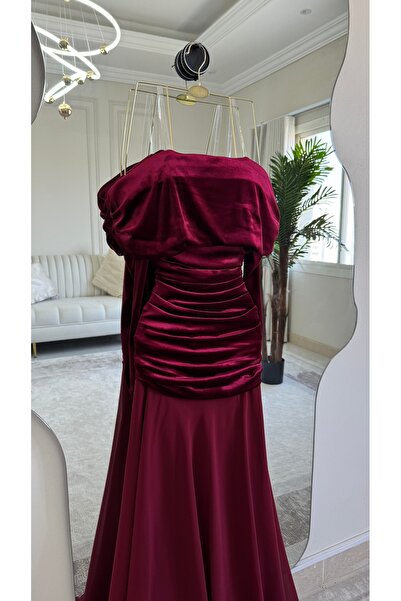 qmhafst velvet bodice dress
