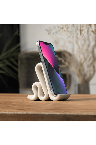 Homentum Noa | Japandi Curved Design Phone Holder – fluid & stable shape