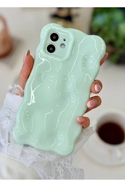 Go Aksesuar حافظة سيليكون مرنة متوافقة مع آيفون 12 بتصميم فقاعات ثلاثية الأبع...