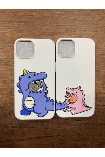 Newon iPhone 13/14 Tom and Jerry Printed Couple Case (2 Cases)