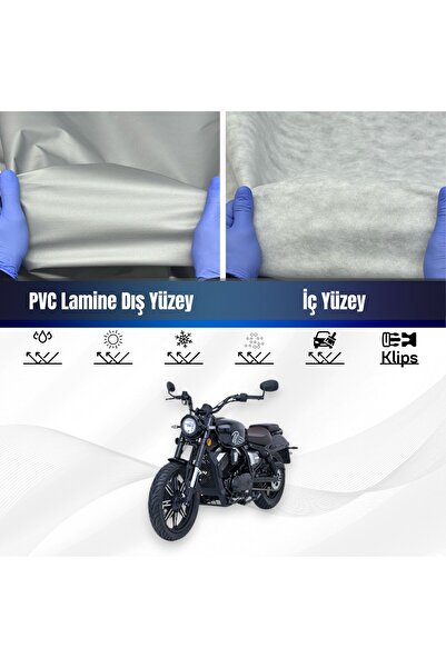 ULTRASHOP MONDİAL 250 NEVADA Su Geçirmez Motosiklet Branda 4 Mevsime Uygun Mo...