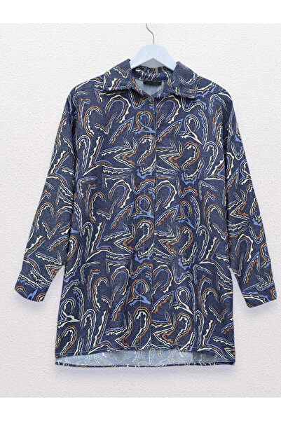 HİJABAYA Λινό πουκάμισο με μοτίβο εκτύπωσης