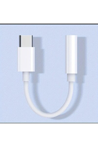 gökkuşağı store Typc UYUMLU Type-C To 3.5 mm Jack Kulaklık Çevirici Aux Dönüş...