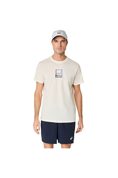 Asics COURT CORE GRAPHIC TEE Erkek YELLOW Kısa Kollu Tshirt 2041A355-200