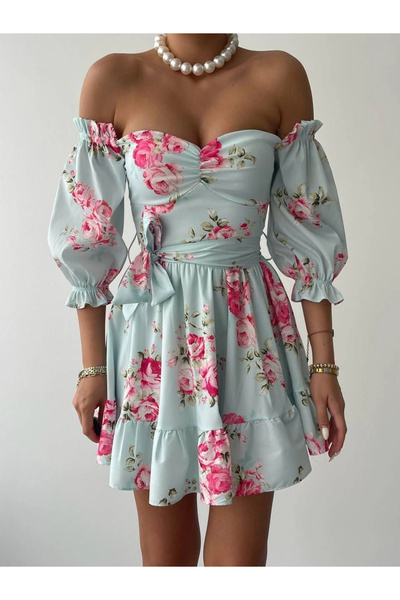 GENCULUS Rucka Mini Dress with Waist Tie