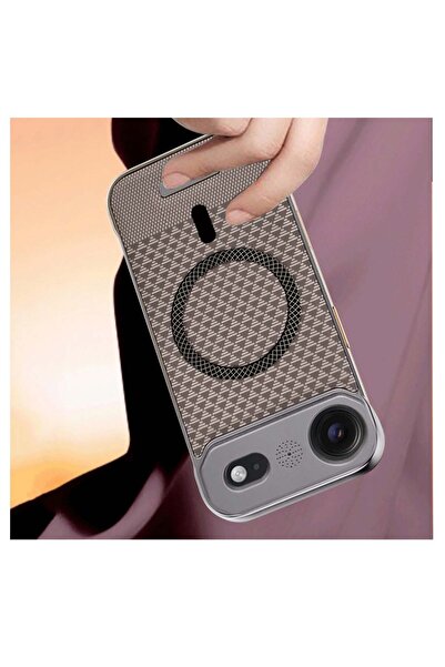 Wtech Apple iPhone Air 5G 2025 Magnetic Metal Frameless Fabric Texture Slim PC Magsafe Case Cover