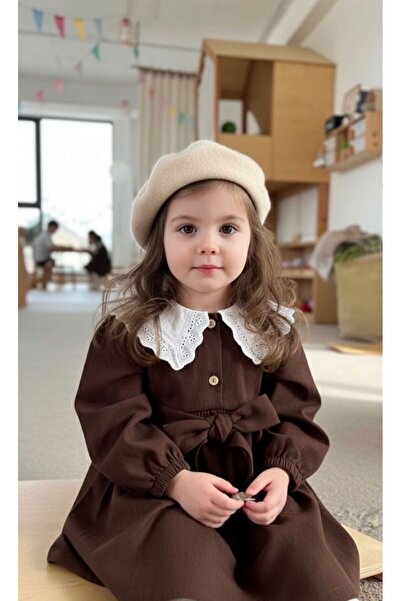 Goldmine Child French Painter Felt Beret Ecru