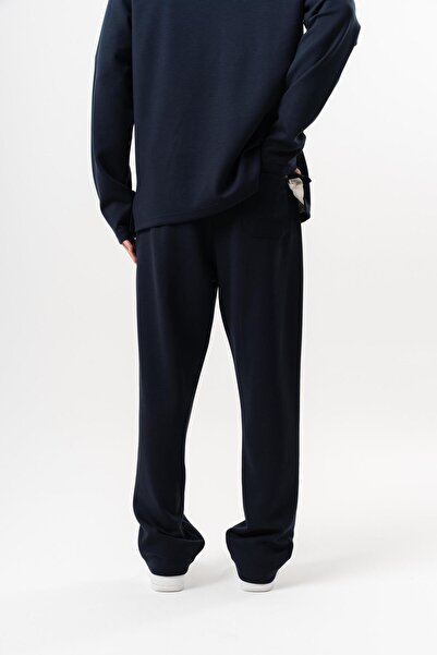 Respire Men's Modal Baggy Sweatpants Navy Blue