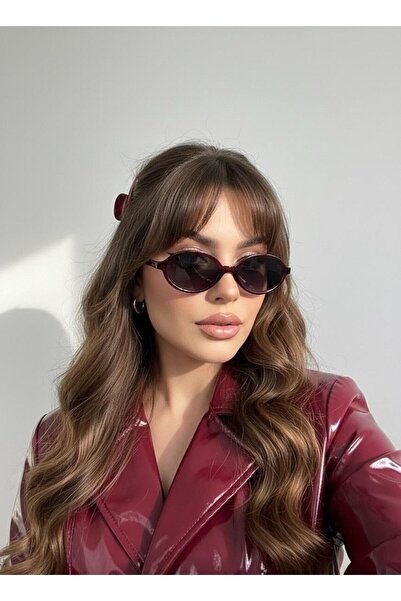 Goldmine نظارة شمسية ميلا للنساء باللون العنابي - أسود