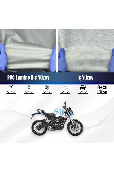 ULTRASHOP VOGE 125 R Su Geçirmez Motosiklet Branda 4 Mevsime Uygun Motor Branda
