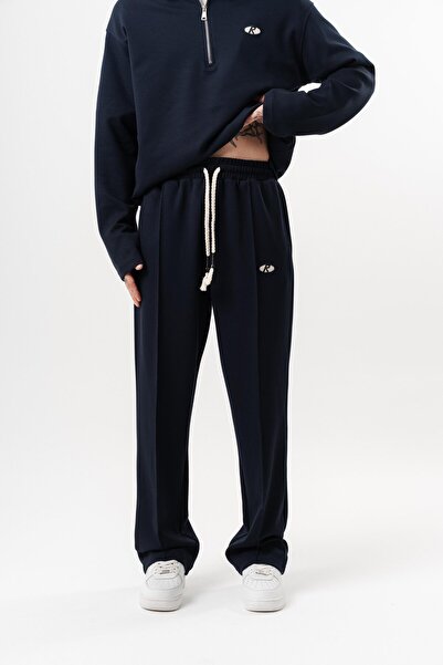Respire Men's Modal Baggy Sweatpants Navy Blue