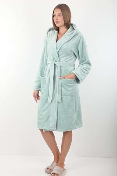 Wild Love Women's Hooded 100% Bamboo Short Dressing Gown