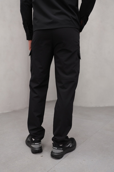 Bürke Men's Black Color Tactical Outdoor Water and Wind Resistant Softshell Pants