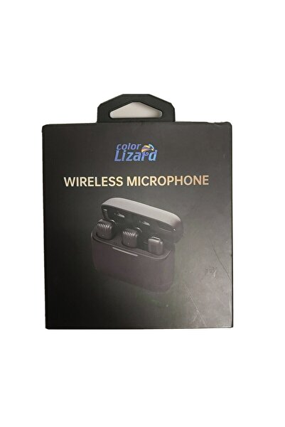 Color Lizard Wireless Microphone Lavalier for Android, Tablet, PC Charging Case