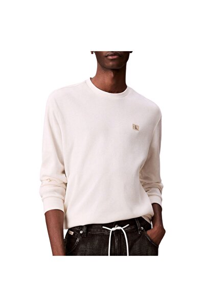 Calvin Klein LS WAFFLE BADGE CREW Male