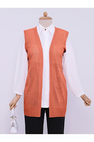 HİJABAYA Ανοιξιάτικο γιλέκο από διχτυωτό σχέδιο μαργαρίτα