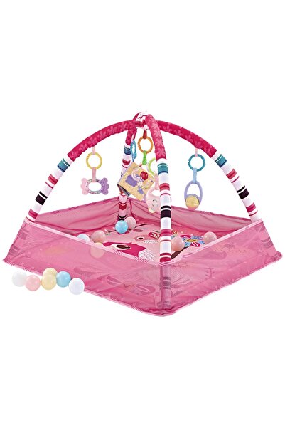 LITTLE ANGEL -سجادة لعب للأطفال مع ألعاب معلقة وكرات لعب