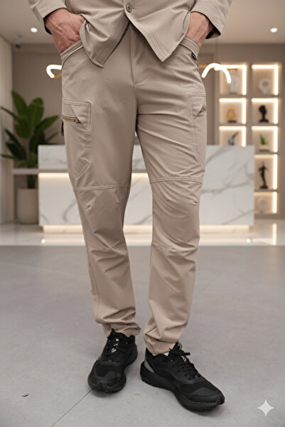 Mamlay Men's Beige Color Tactical Outdoor Water and Wind Resistant Pants